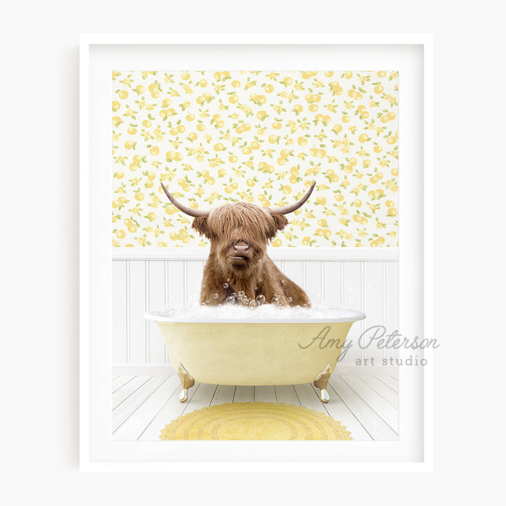 a brown dog sitting in a bath tub