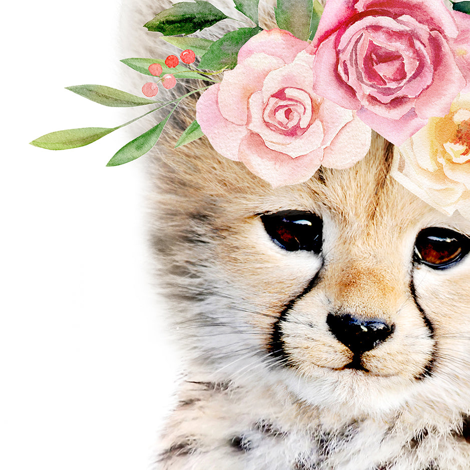 Baby Cheetah Flower Crown