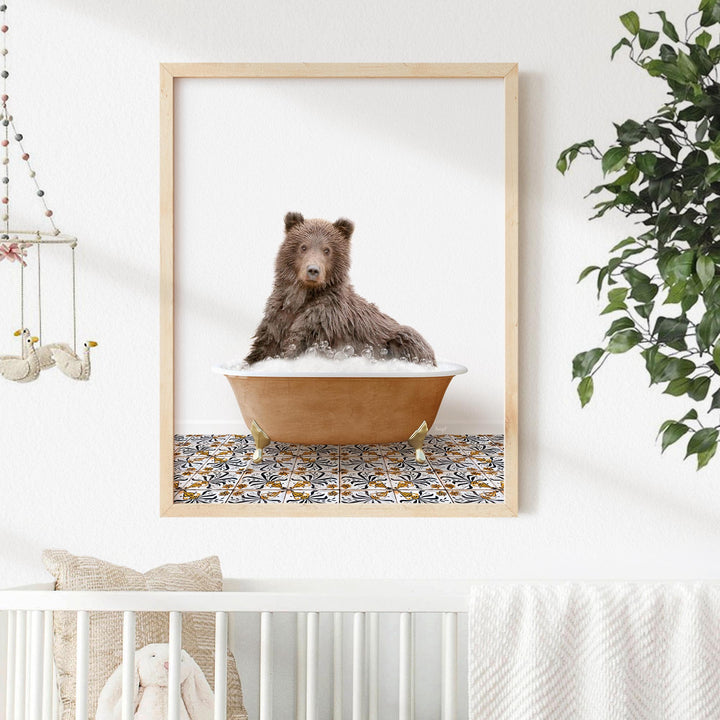 Brown Bear in Mediterranean Bath