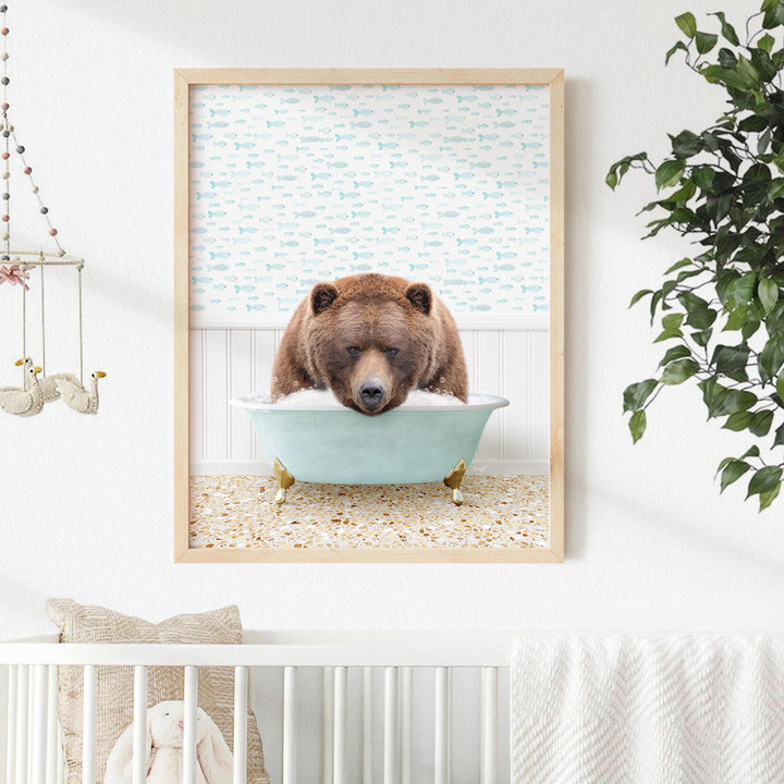 Big Bear in Little Fish Bath