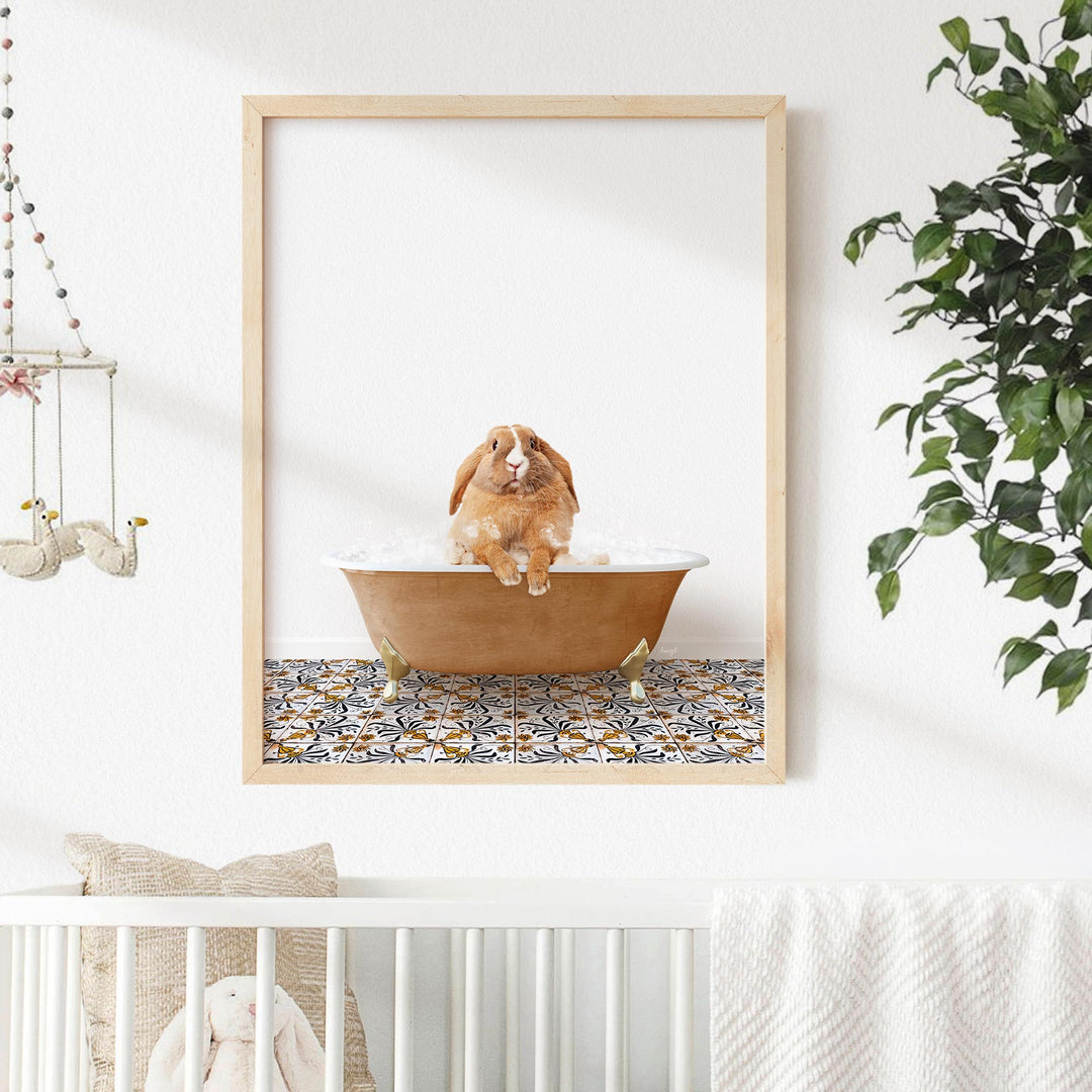 Pudgy Bunny in Mediterranean Bath