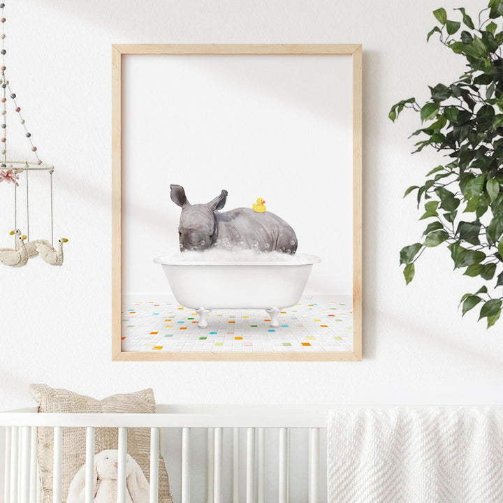 Baby Rhino - Chiclet Tile Bath