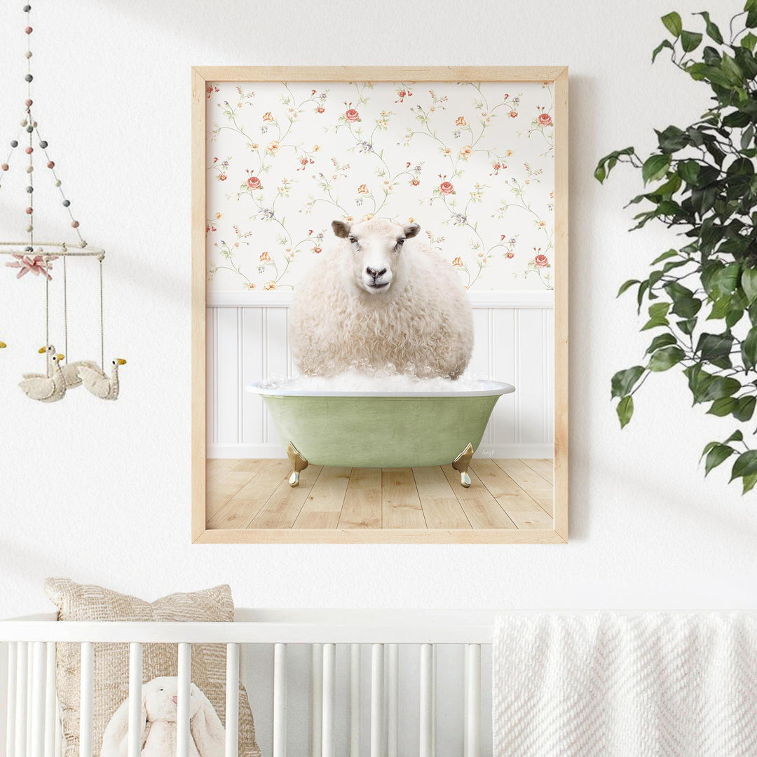 Sheep in Country Cottage Bath