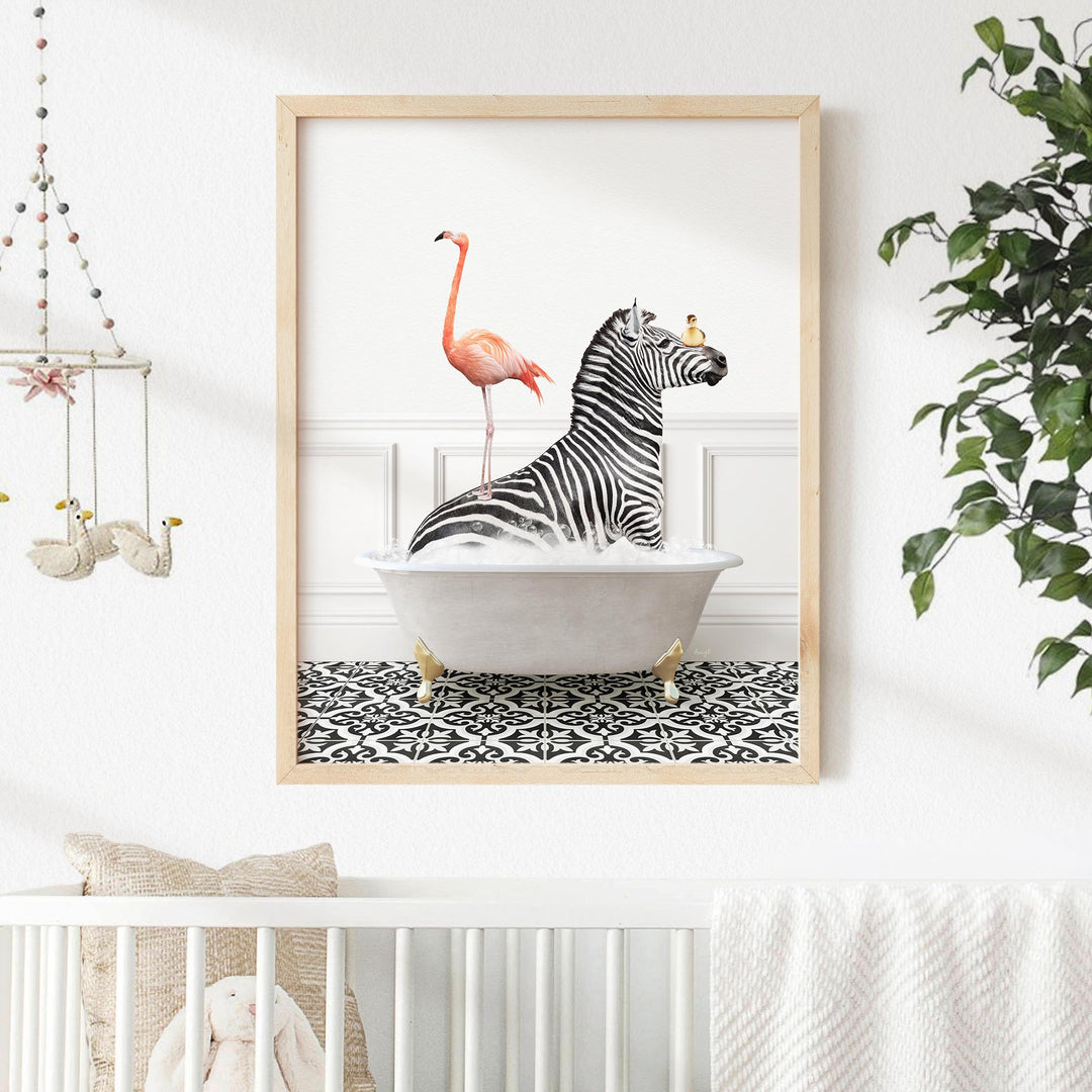 Zebra and Flamingo in Stencil Neutral Bath