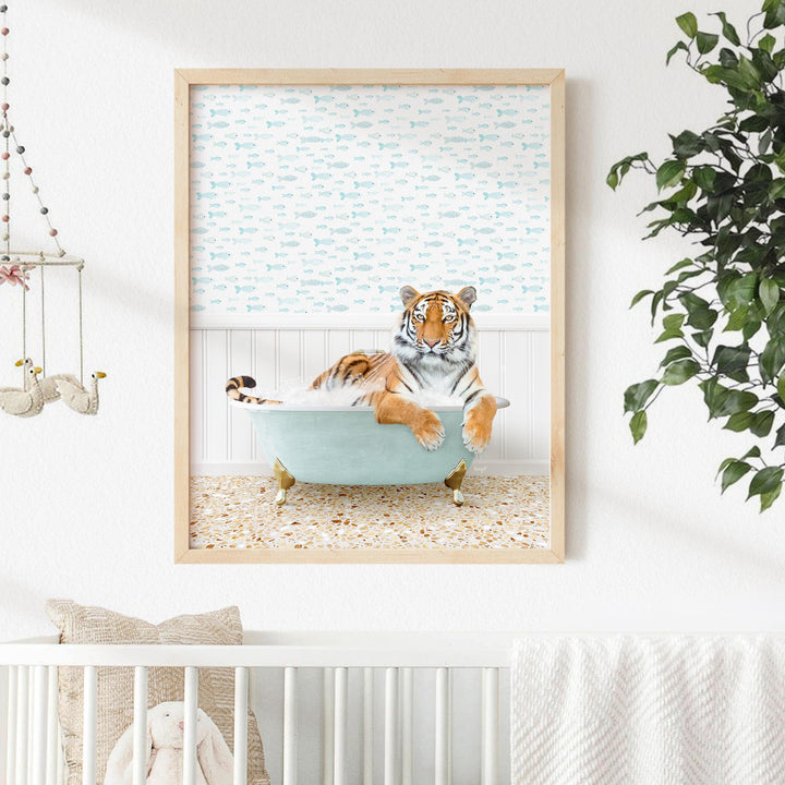 Tiger in Little Fish Bath