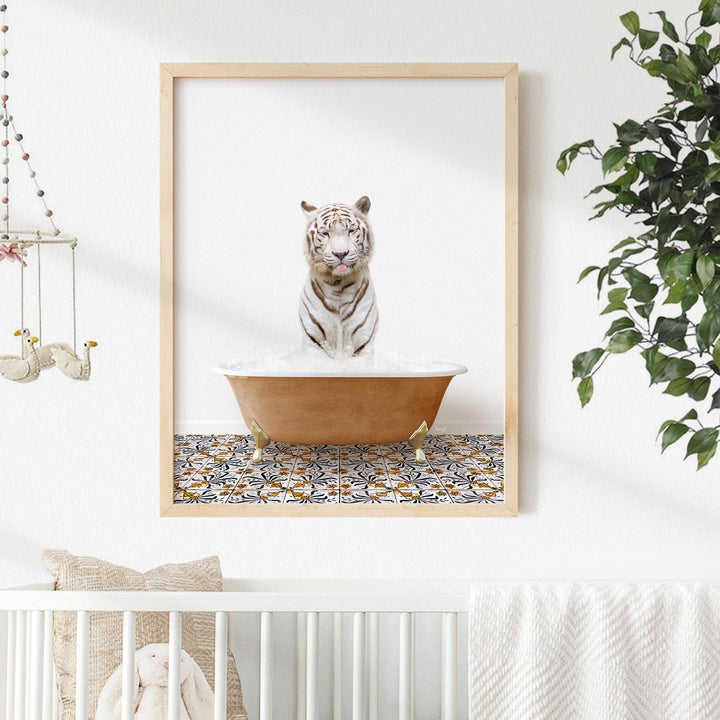 White Tiger in Mediterranean Bath