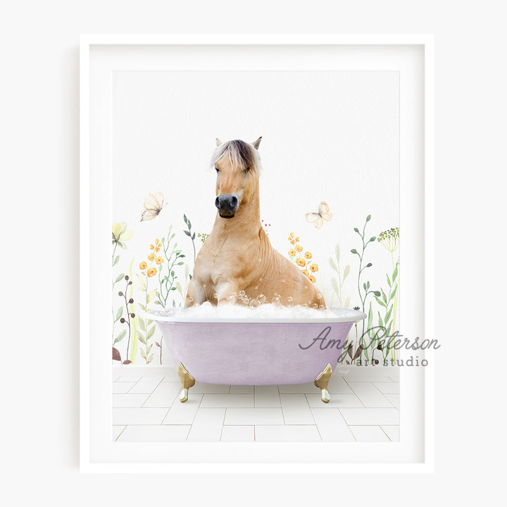 Horse in Spring Bath