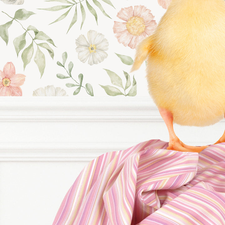 Yellow Ducky on Clothes Pile - Assorted Wallpapers