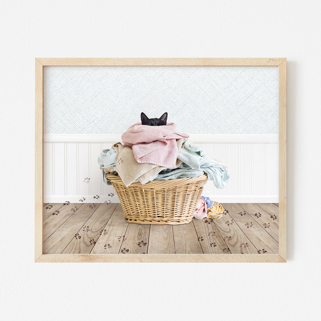 a picture of a basket with clothes in it