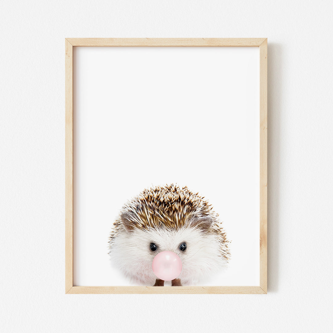 a picture of a hedgehog with a bubble bubble