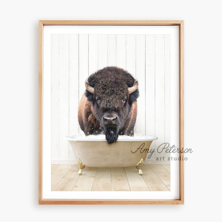 Bison in Farmhouse Bath