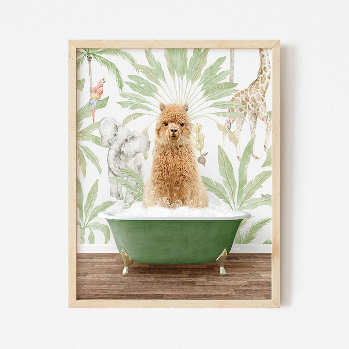 Alpaca in Among the Wild Bath