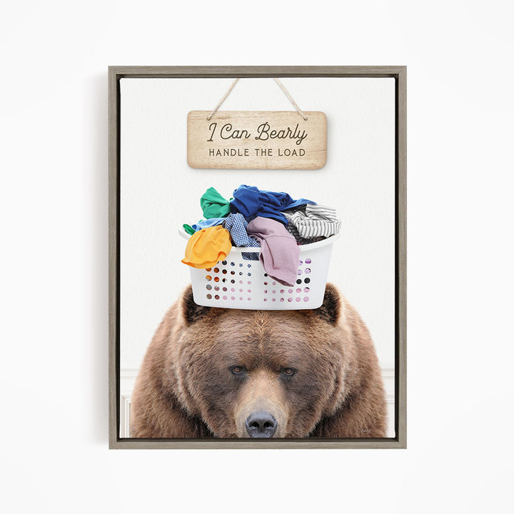 Bear Baskethead "I Can Bearly Handle the Load"