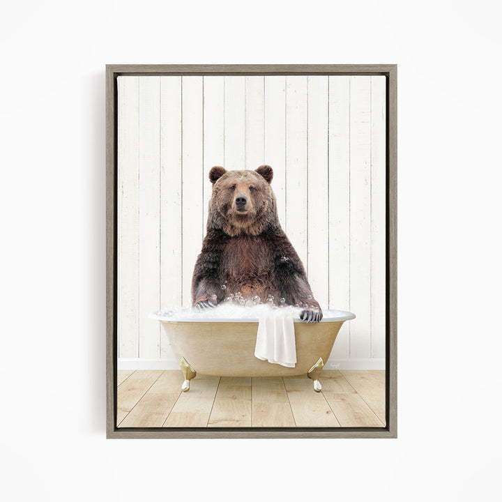 Bear in Farmhouse Bath