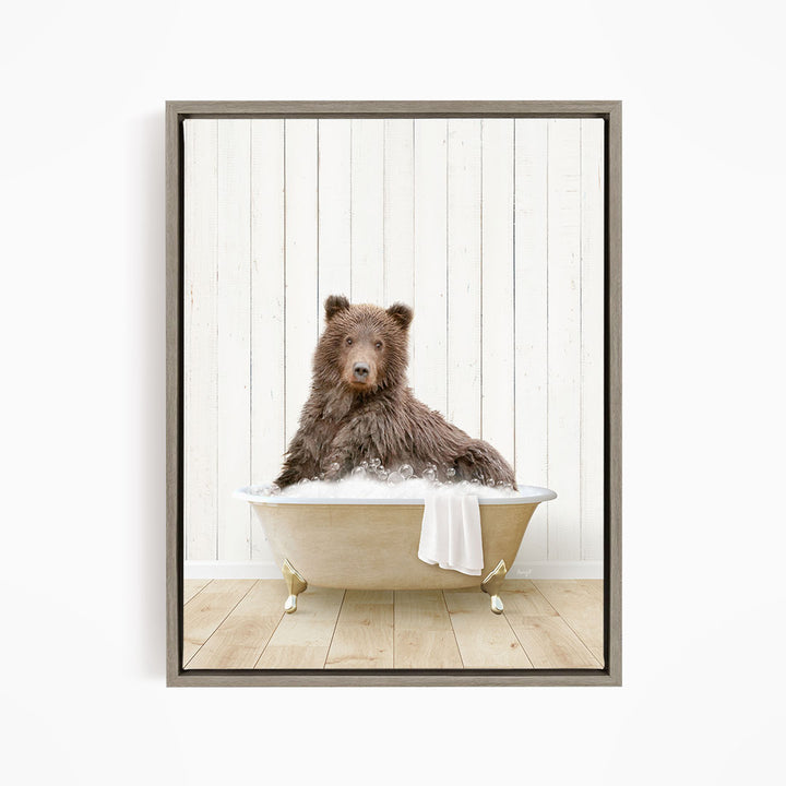 Bear in Farmhouse Bath