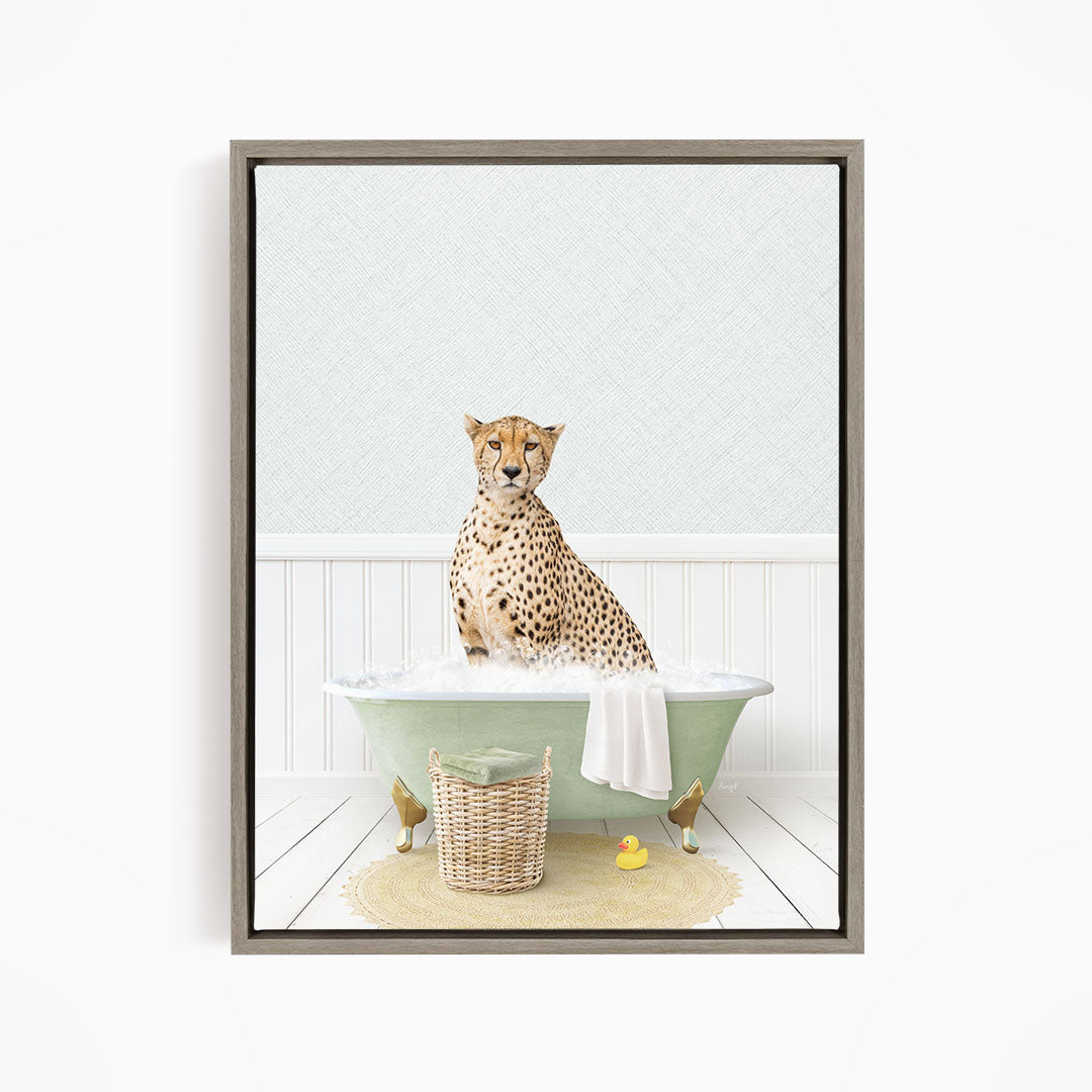 Cheetah in Cottage Green Bath