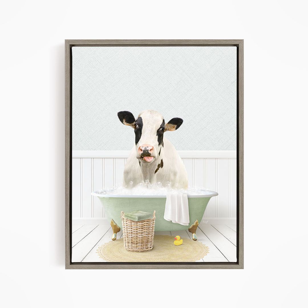 Holstein Cow in Cottage Green Bath