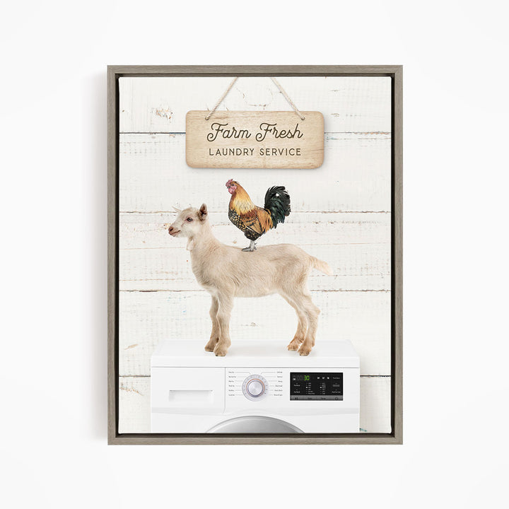 Farm Fresh Laundry Service - Farmhouse Wall Funny Sayings