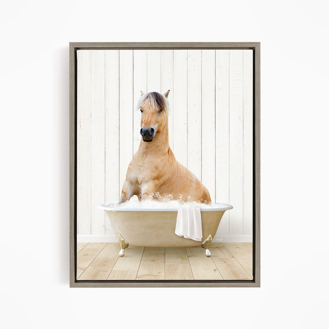 Horse in Farmhouse Bath