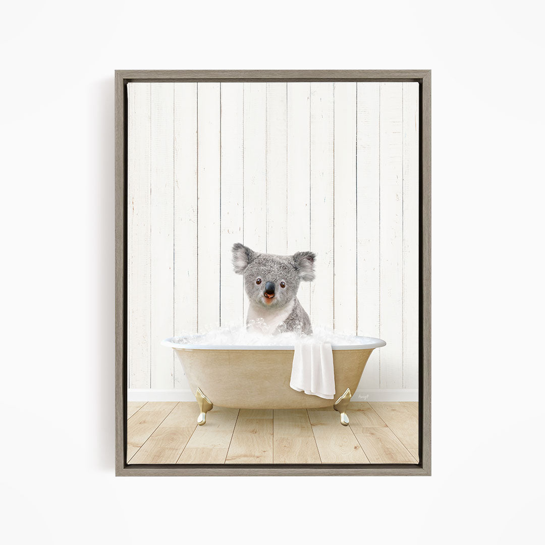 Koala Bear in Farmhouse Bath