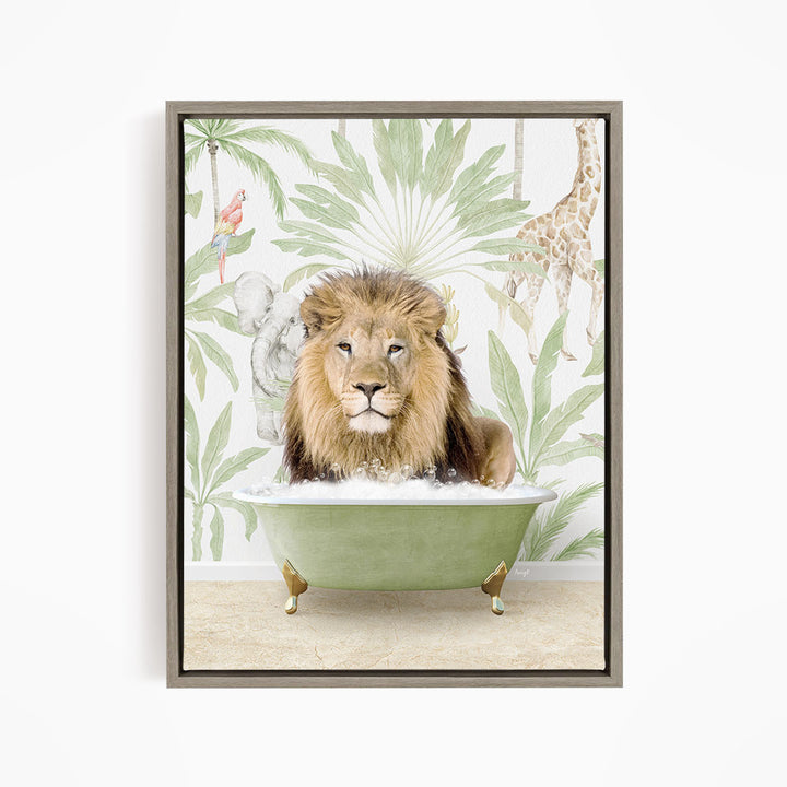 Male Lion in Safari Bath