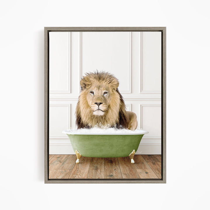 Lion in Transitional Bath Style