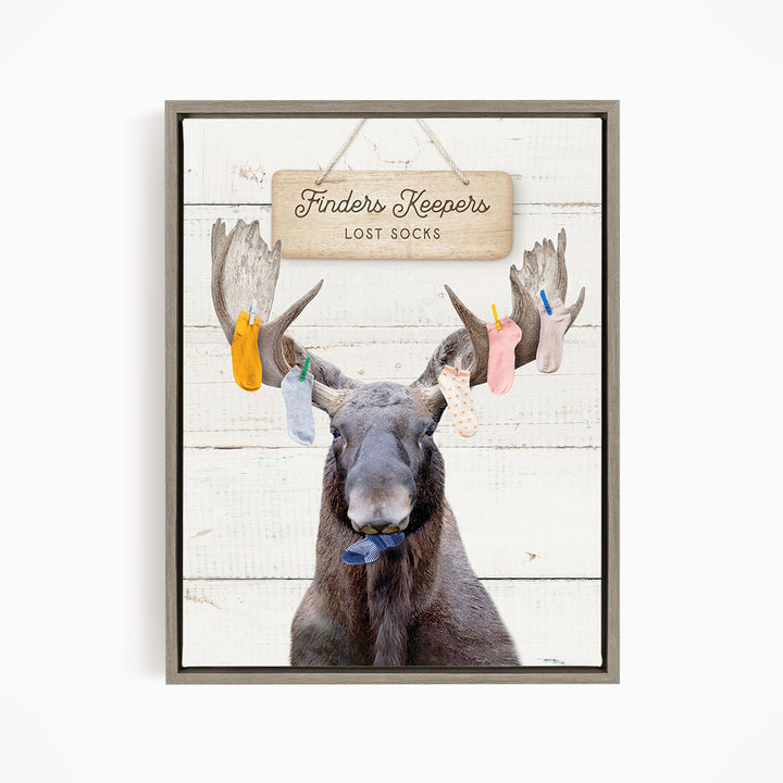 Moose Finders Keepers - Farmhouse Wall Funny Sayings