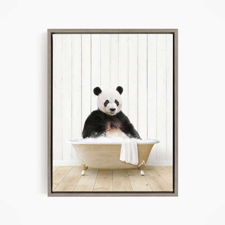 Panda in Farmhouse Bath
