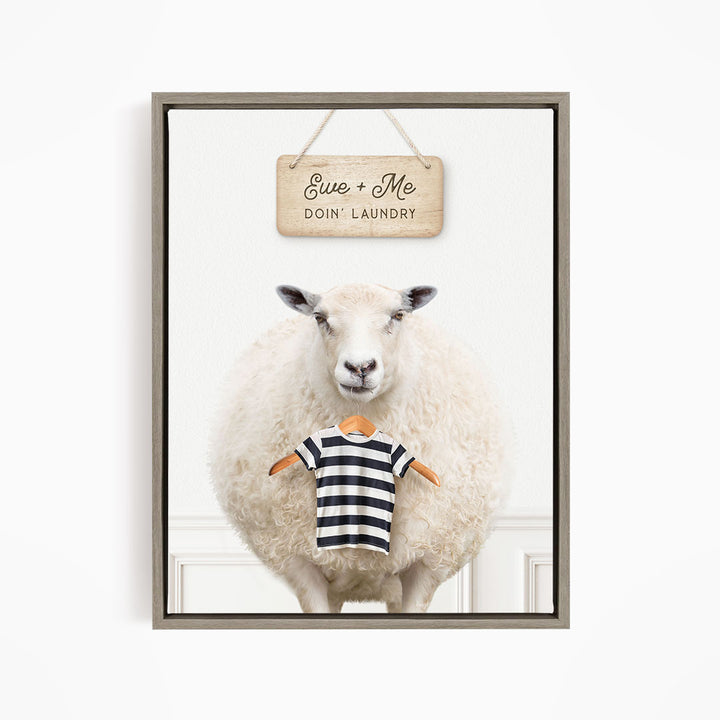 Sheep "Ewe & Me Doin' Laundry"