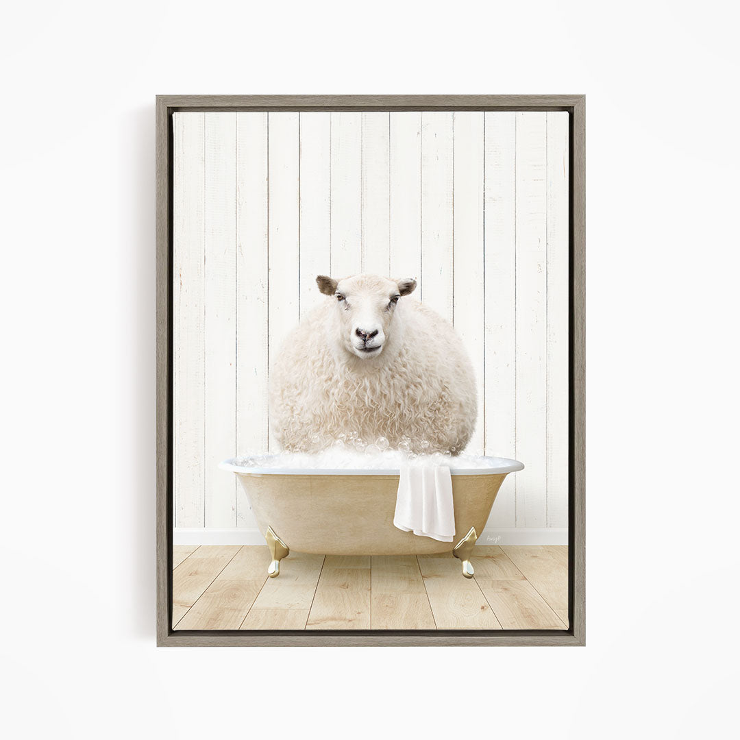 Sheep in Farmhouse Bath