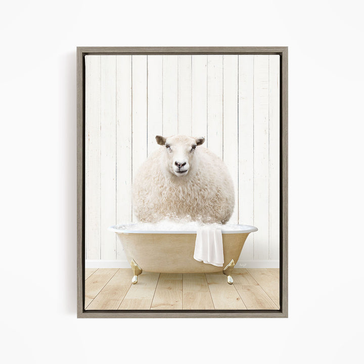 Sheep in Farmhouse Bath