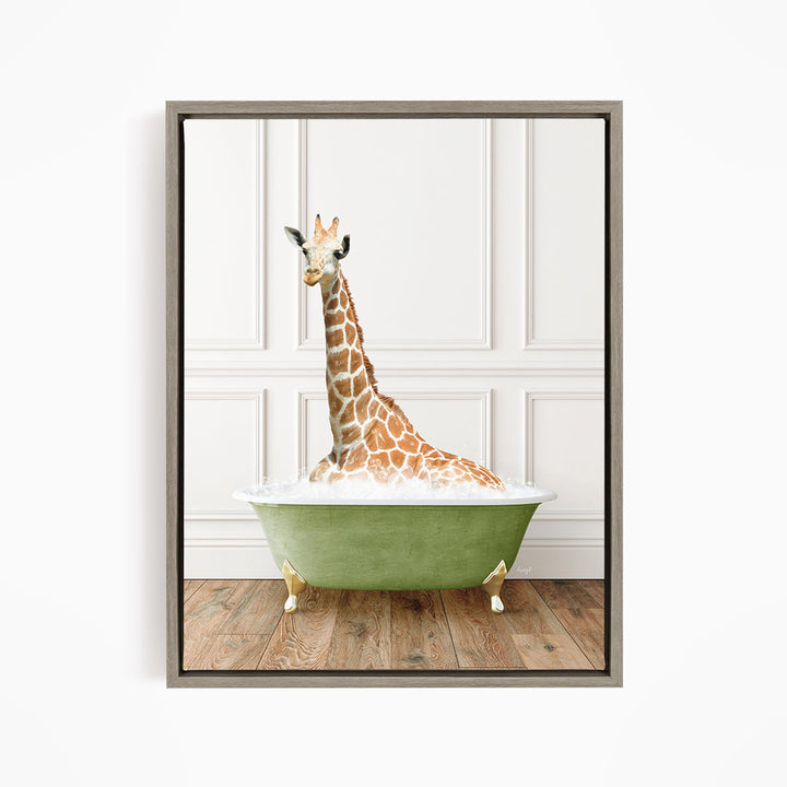 Tall Giraffe in Transitional Bath Style
