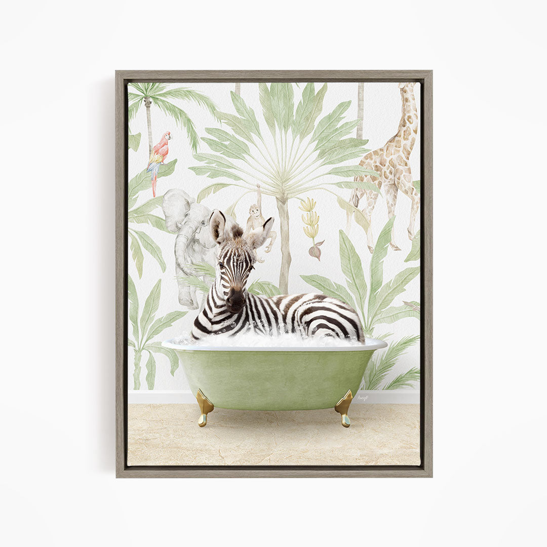 Baby Zebra in Safari Bath
