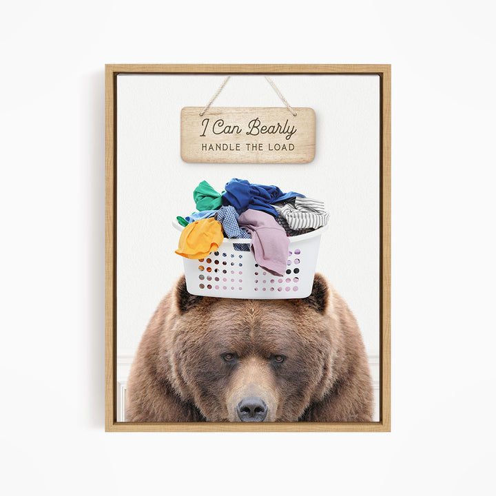 Bear Baskethead "I Can Bearly Handle the Load"