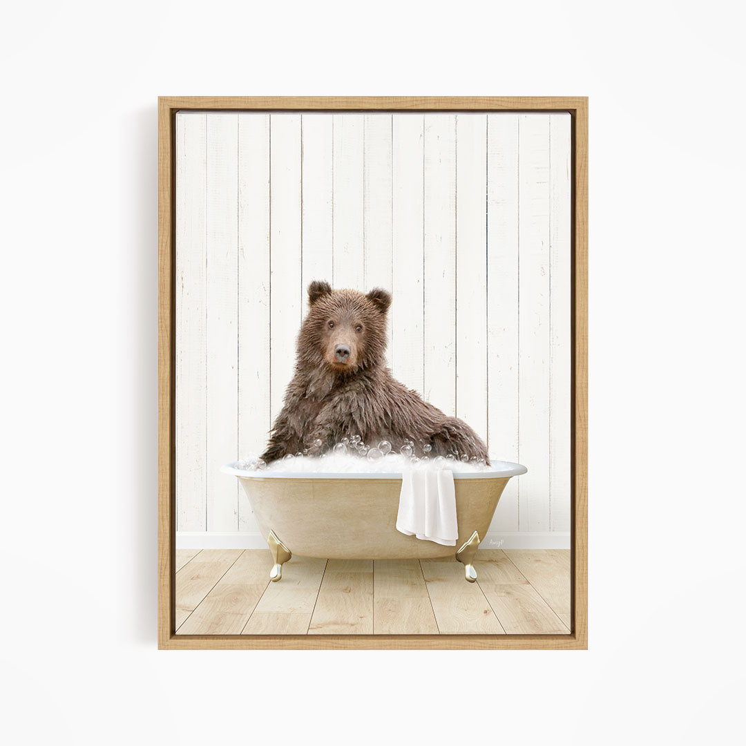 Bear in Farmhouse Bath