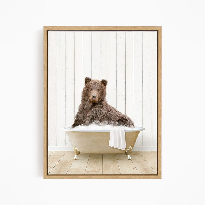 Bear in Farmhouse Bath