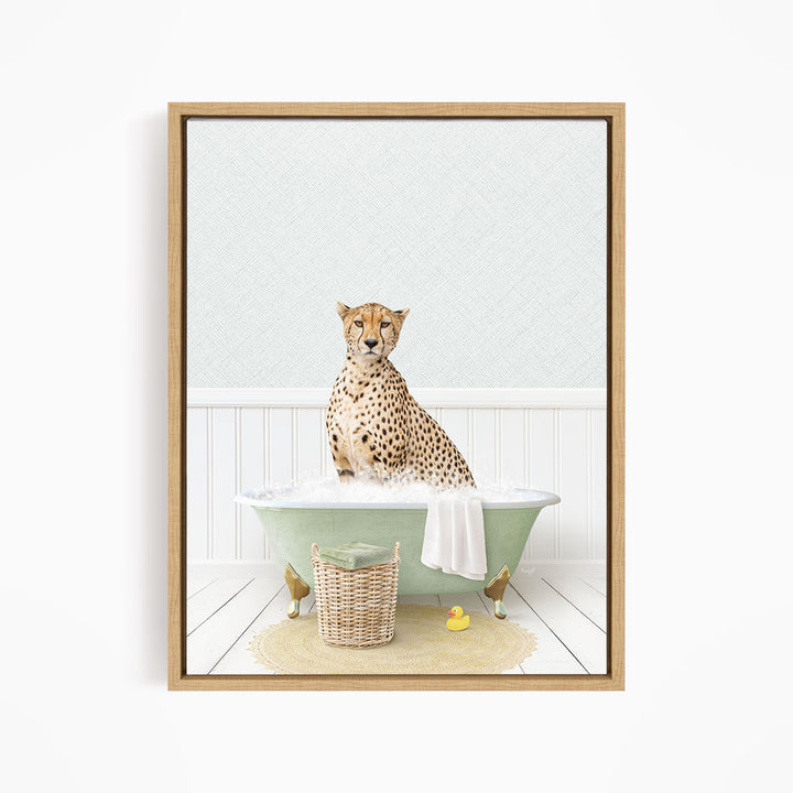 Cheetah in Cottage Green Bath