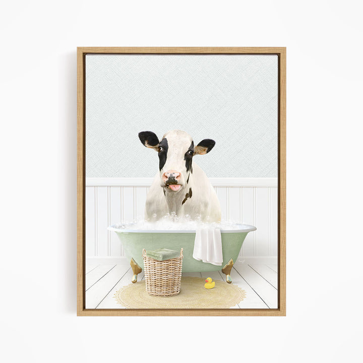 Holstein Cow in Cottage Green Bath