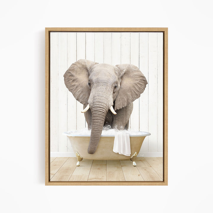 Elephant Front in Farmhouse Bath