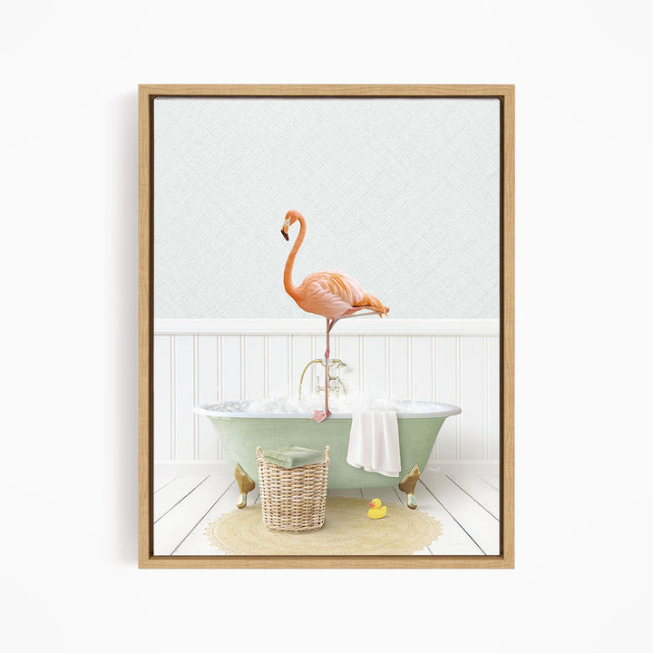 Flamingo in Cottage Green Bath