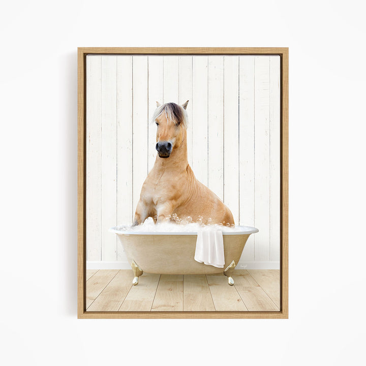 Horse in Farmhouse Bath