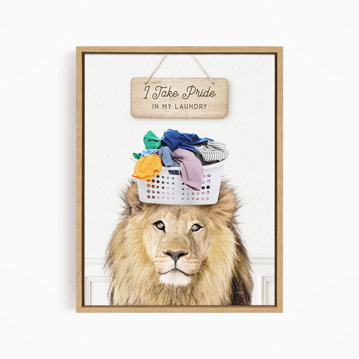 Lion Baskethead I Take Pride In My Laundry