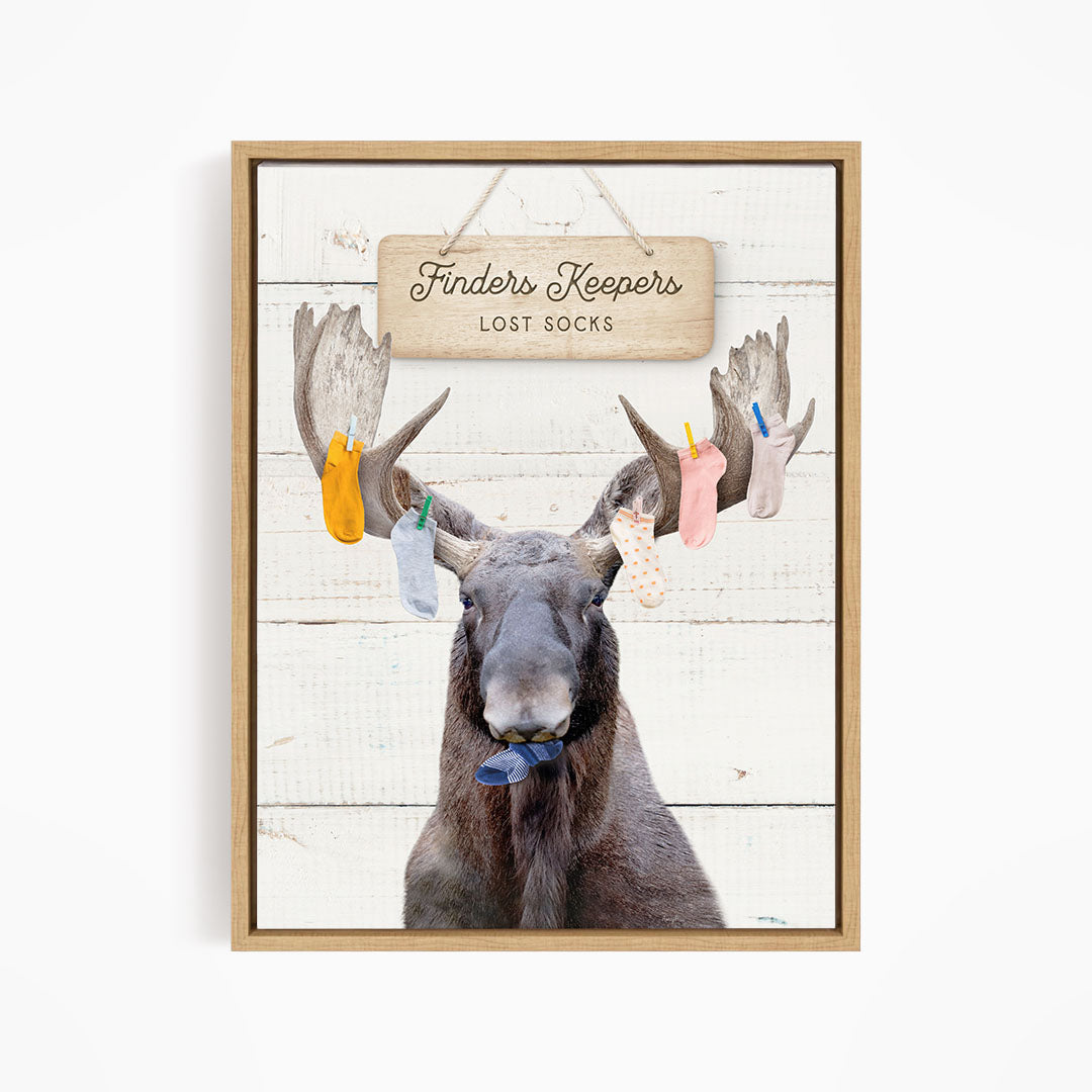 Moose Finders Keepers - Farmhouse Wall Funny Sayings