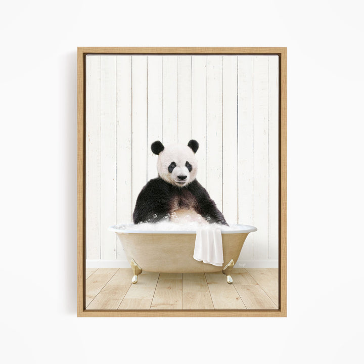 Panda in Farmhouse Bath