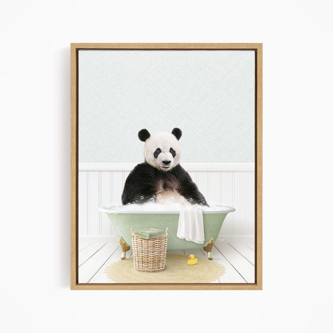 Panda in Cottage Green Bath