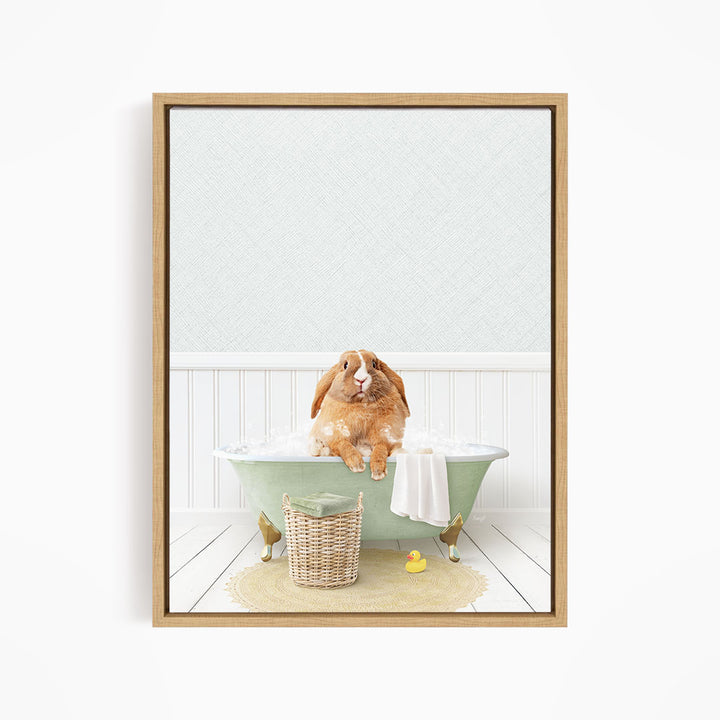 Pudgy Bunny in Cottage Green Bath