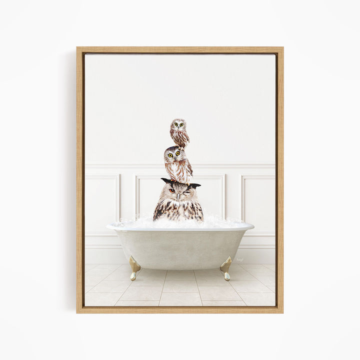 Stacked Owls in Modern Neutral Bath