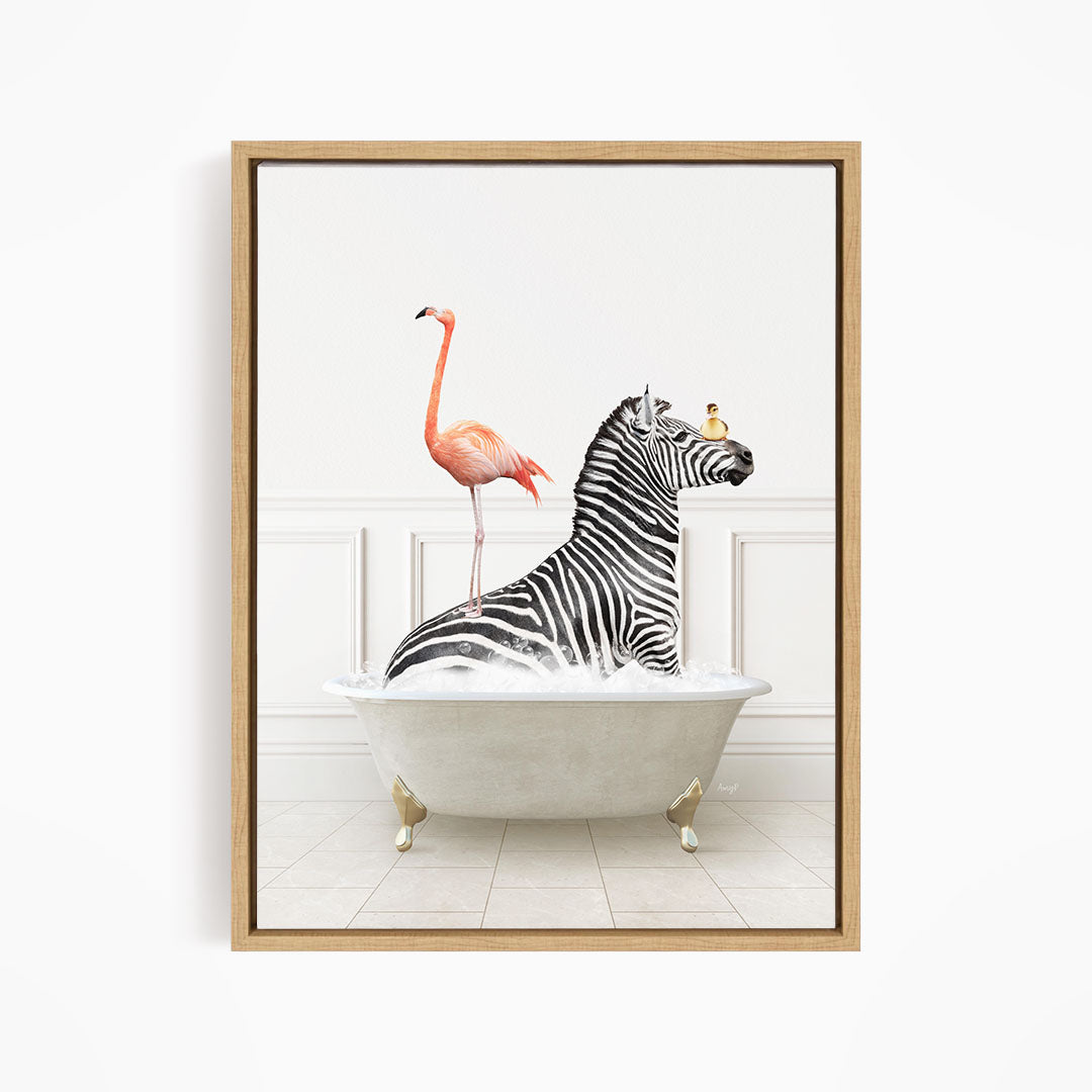 Zebra and Flamingo in Modern Neutral Bath