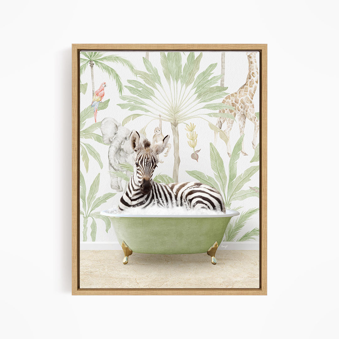 Baby Zebra in Safari Bath