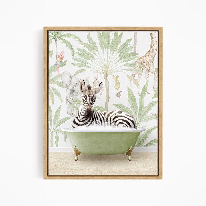 Baby Zebra in Safari Bath